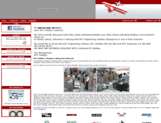 ntchobbies.com screenshot