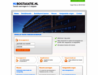 nubogtaxatie.nl screenshot