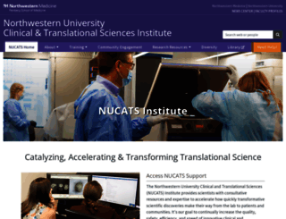 nucats.northwestern.edu screenshot