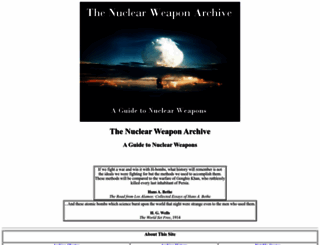 nuclearweaponarchive.org screenshot
