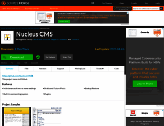 nucleuscms.org screenshot