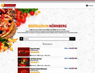 nuernberg.online-pizza.de screenshot