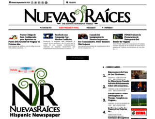 nuevasraices.com screenshot