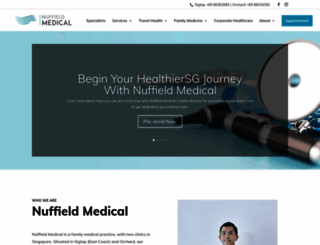 nuffieldmedical.com.sg screenshot