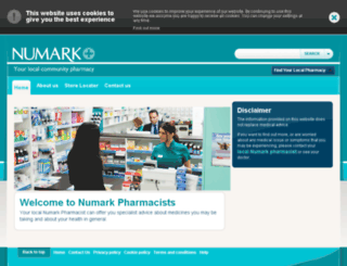 numarkpharmacists.co.uk screenshot