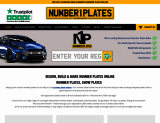 number1plates.com screenshot