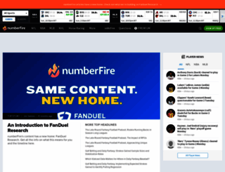 numberfire.com screenshot