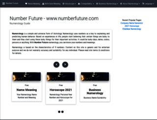 numberfuture.com screenshot