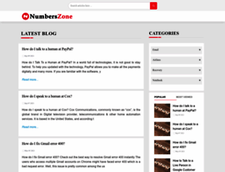 numberszone.com screenshot