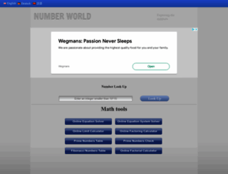 numberworld.info screenshot