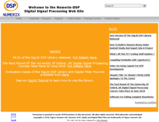 numerix-dsp.com screenshot