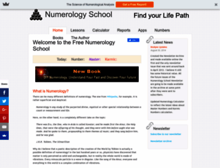 numerology-school.com screenshot