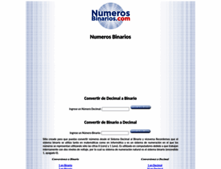 numerosbinarios.com screenshot