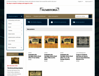 numistoria.com screenshot