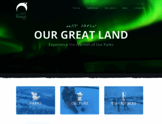 nunavikparks.ca screenshot