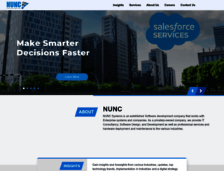 nuncsystems.com screenshot