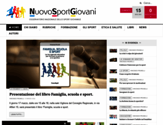 nuovosportgiovani.it screenshot