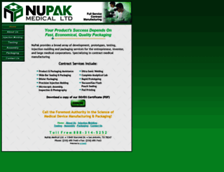 nupakmedical.com screenshot