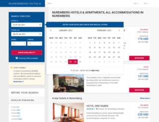 nuremberg-hotels.com screenshot