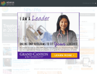 nurse-practitioners.advanceweb.com screenshot
