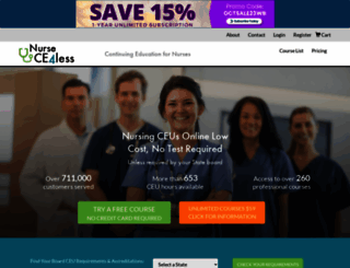 nursece4less.com screenshot
