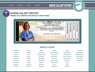 nursesalaryreport.com screenshot
