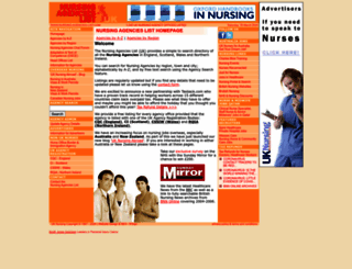 nursing-agencies-list.com screenshot