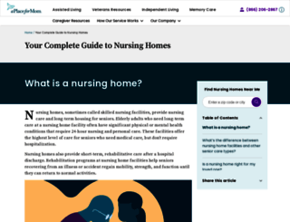 nursing-homes.aplaceformom.com screenshot