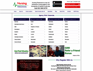 nursing-personnel.com screenshot