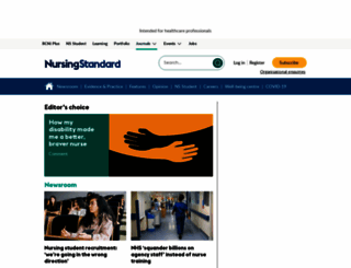 nursing-standard.co.uk screenshot