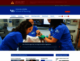 nursing.buffalo.edu screenshot