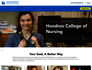 nursing.hondros.edu screenshot