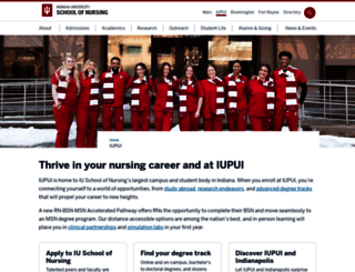nursing.iupui.edu screenshot