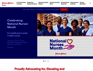 nursing.jnj.com screenshot