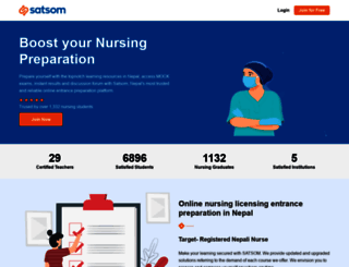nursing.satsom.com screenshot