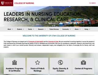 nursing.utah.edu screenshot