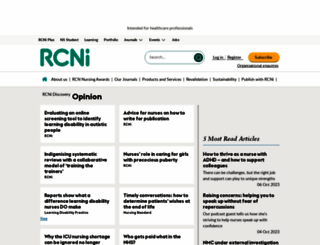 nursingblog.rcnpublishing.co.uk screenshot