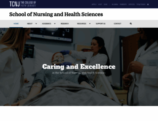 nursinghes.tcnj.edu screenshot