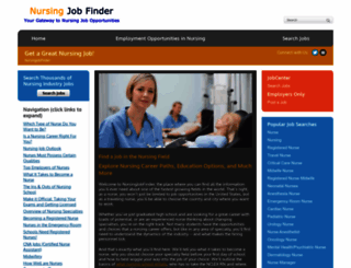 nursingjobfinder.com screenshot