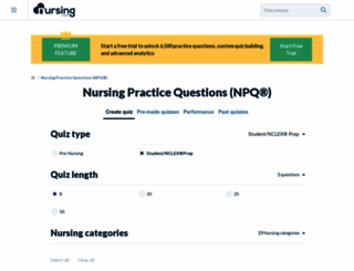 nursingpracticequestions.com screenshot