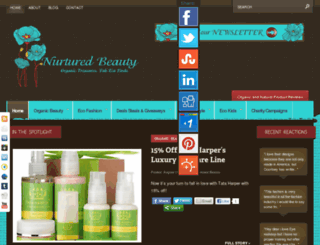 nurturedbeauty.com screenshot