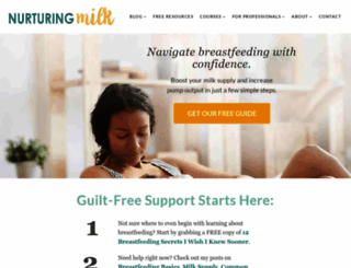 nurturingmilk.com screenshot