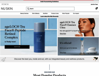 nuskin.com screenshot