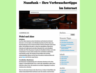 nussfunk.wordpress.com screenshot