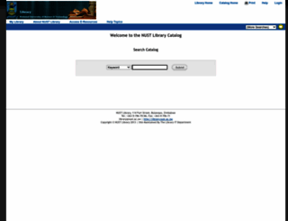 nustlibrary.nust.ac.zw screenshot