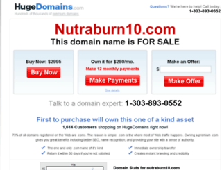 nutraburn10.com screenshot