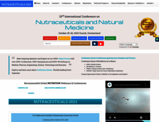 nutraceutical.nutritionalconference.com screenshot