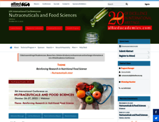 nutraceuticals.alliedacademies.com screenshot