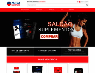 nutracorpore.com.br screenshot