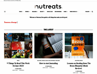 nutreats.co.za screenshot